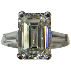louis newman diamonds GIA Certified 4.01 Emerald Cut Diamond Ring by Louis Newman
Co