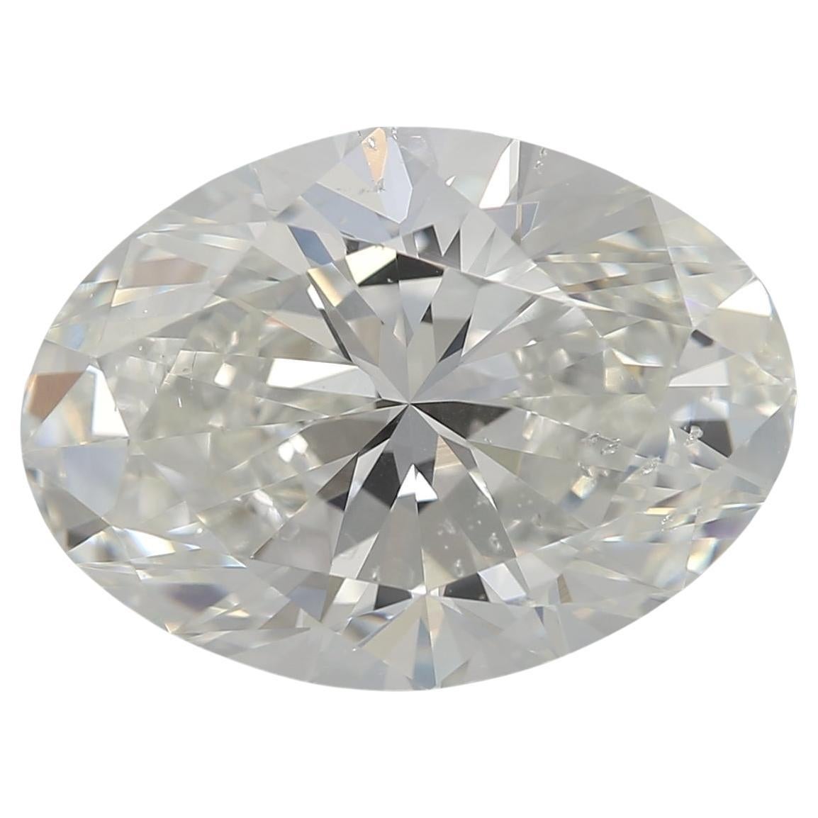 GIA zertifiziert 4,01ct I SI2 Oval Diamant lose oder in Solitär-Ring gesetzt