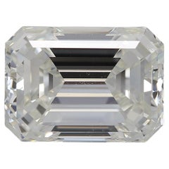 GIA zertifiziert 4,01ct J VS1 Smaragdschliff Diamant lose oder Solitär Ring