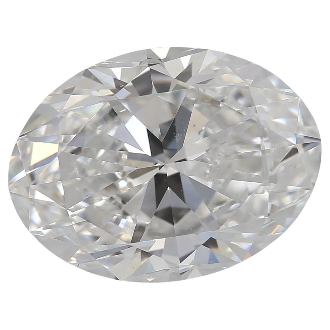 GIA zertifiziert 4,01ct Oval Diamant G VS2 lose oder in Solitär-Ring gesetzt