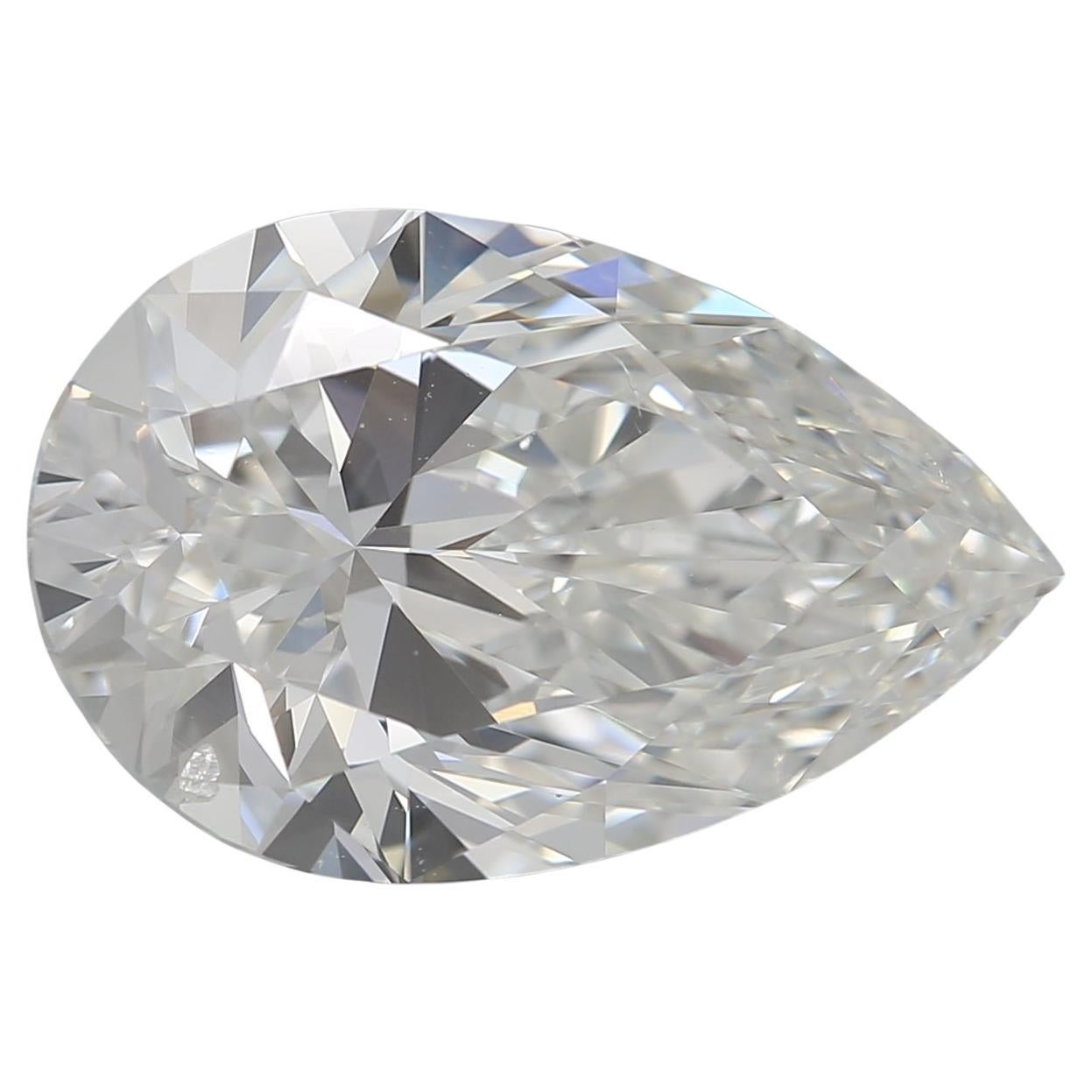 GIA Certified 4.01ct Pear Natural Diamond I SI2 Loose or Set in Solitaire Ring (diamant poire naturel I SI2 en vrac ou serti)