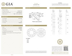 GIA zertifiziert 4,01ct runder Diamant I SI1 EX lose oder in Solitär Ring gesetzt