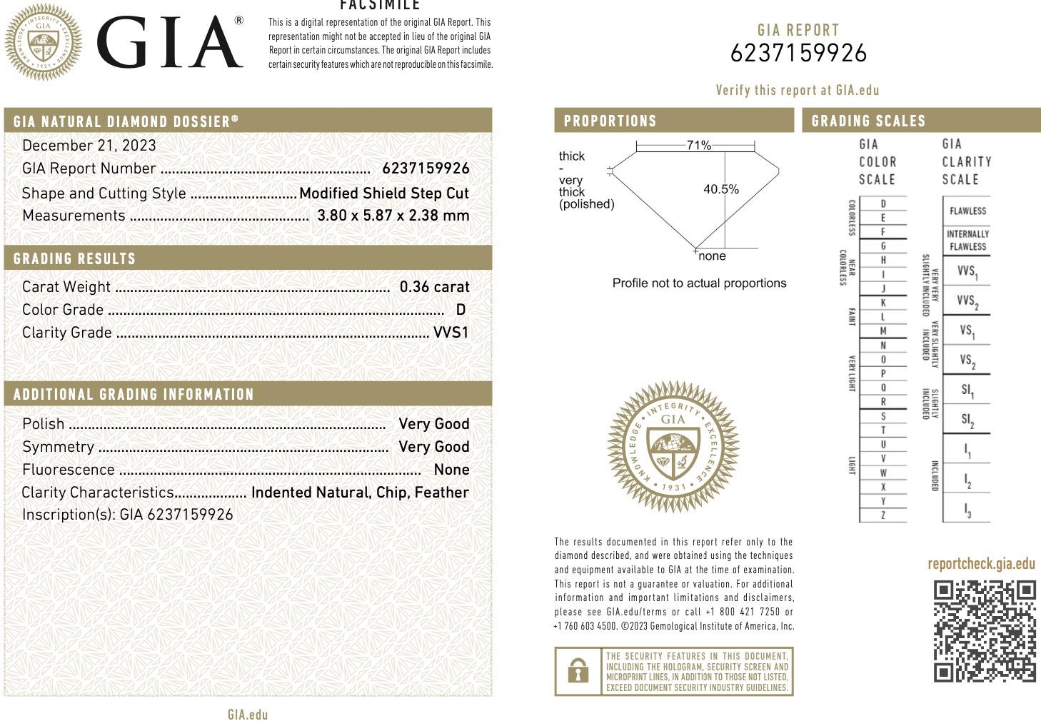GIA Certified 4.02 Carat Cushion Cut Fancy Yellow Diamond Three Stone Ring (bague à trois pierres) en vente 3