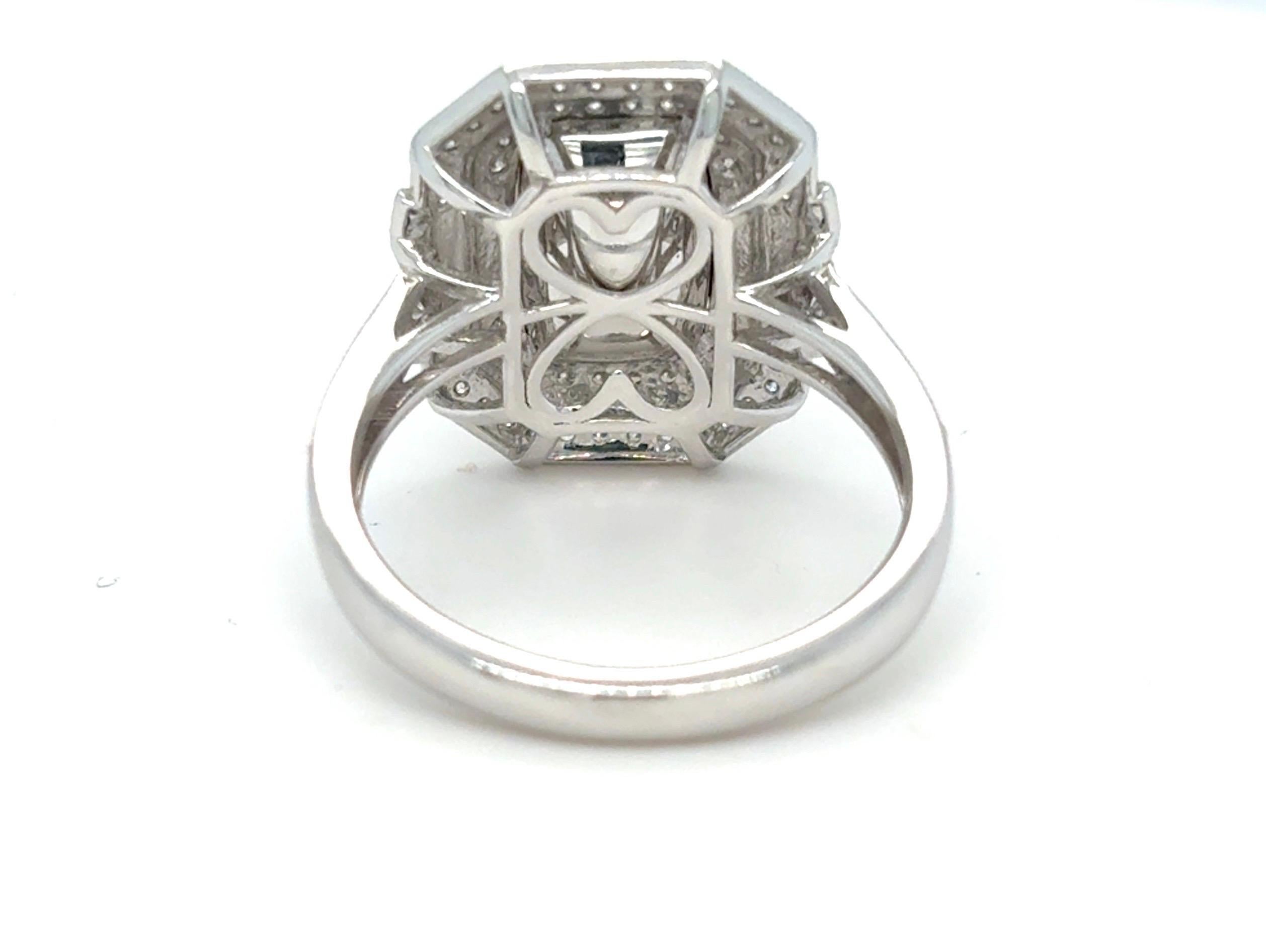 Gia Certified 4.02 Carat Cushion Cut No Heat Yellow Sapphire Diamond Ring For Sale 2