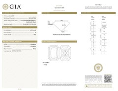 GIA Certified 4.02ct H VS2 Radiant Diamond Loose or Set in Solitaire Ring
