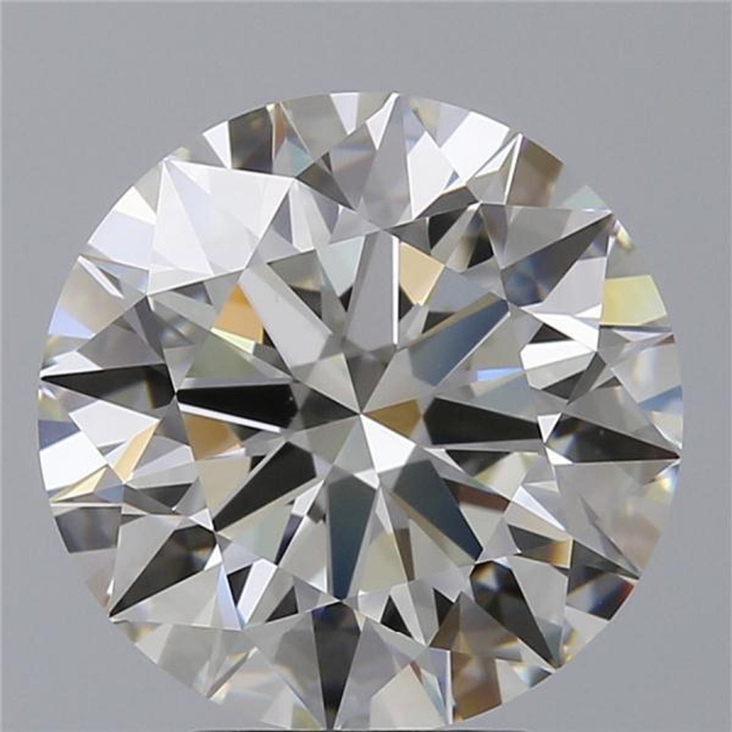 GIA Certified 4.01 Carat Round Brilliant Cut Diamond In New Condition In Rome, IT
