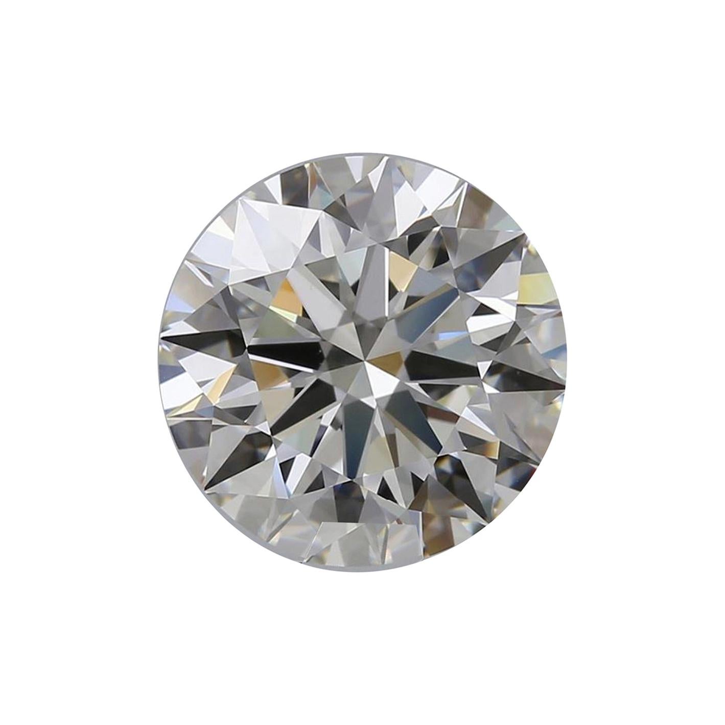 GIA Certified 4.01 Carat Round Brilliant Cut Diamond