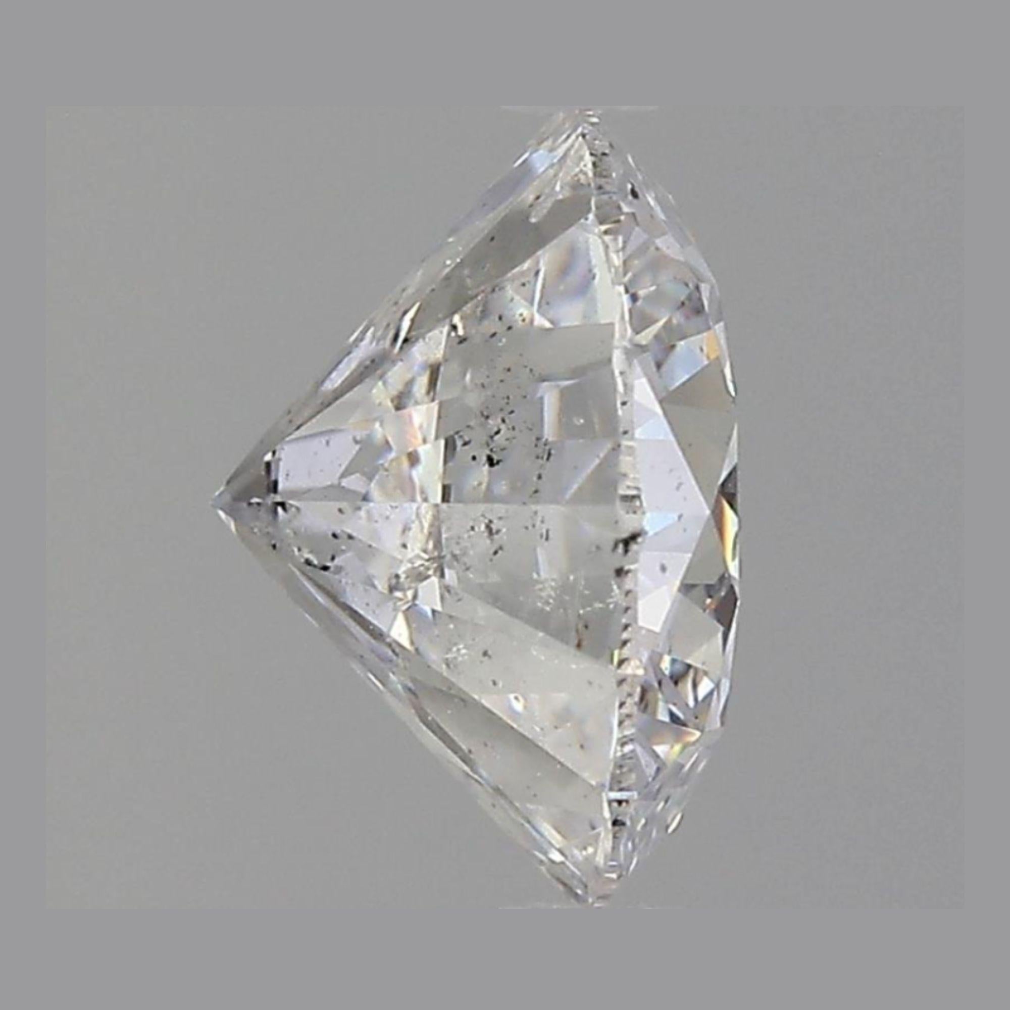 GIA Certified 4.03 Carat Round Brilliant Diamond D Color I1 Clarity Loose Stone (diamant rond brillant certifié GIA de 4,03 carats) Bon état - En vente à Miami, FL