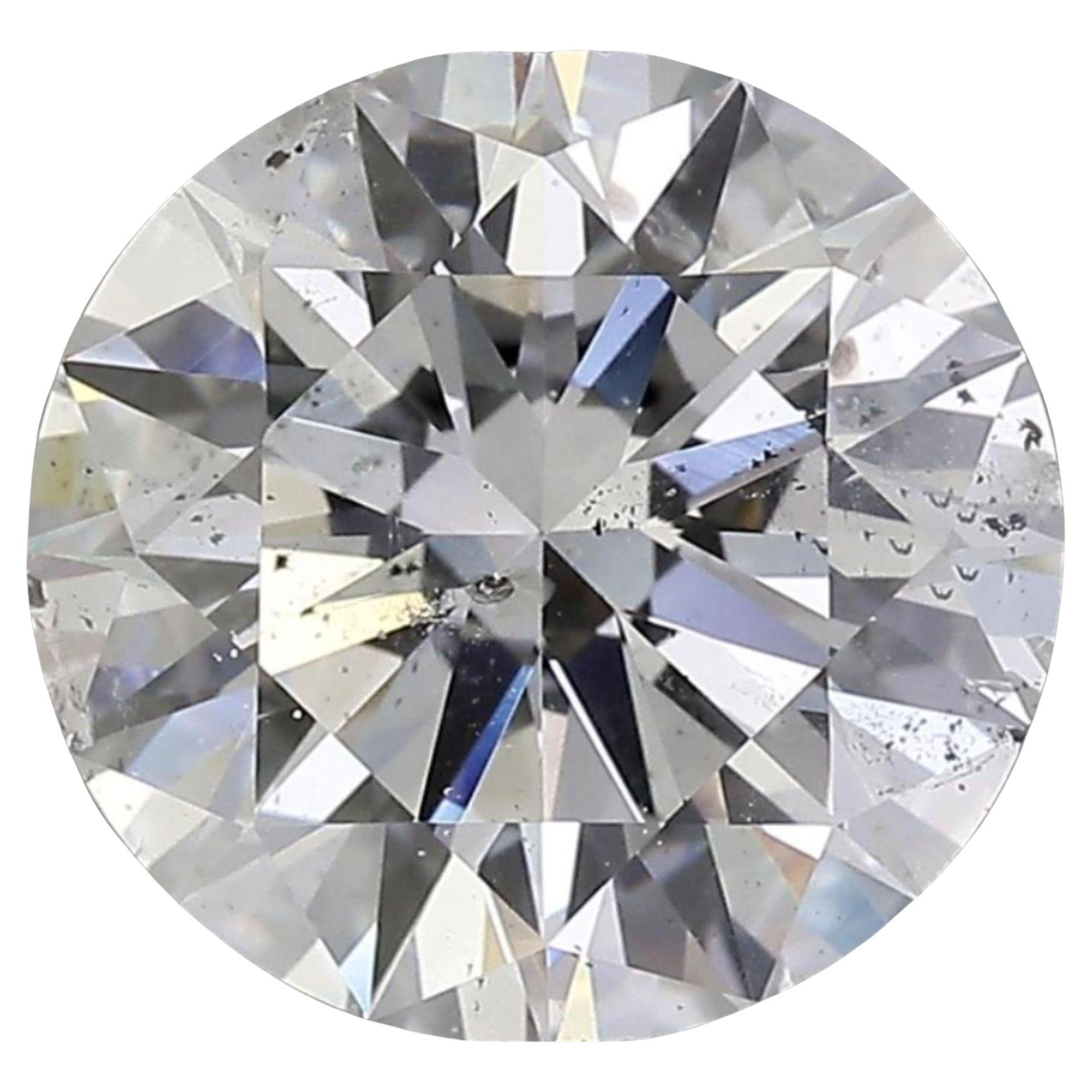 GIA Certified 4.03 Carat Round Brilliant Diamond D Color I1 Clarity Loose Stone (diamant rond brillant certifié GIA de 4,03 carats) en vente
