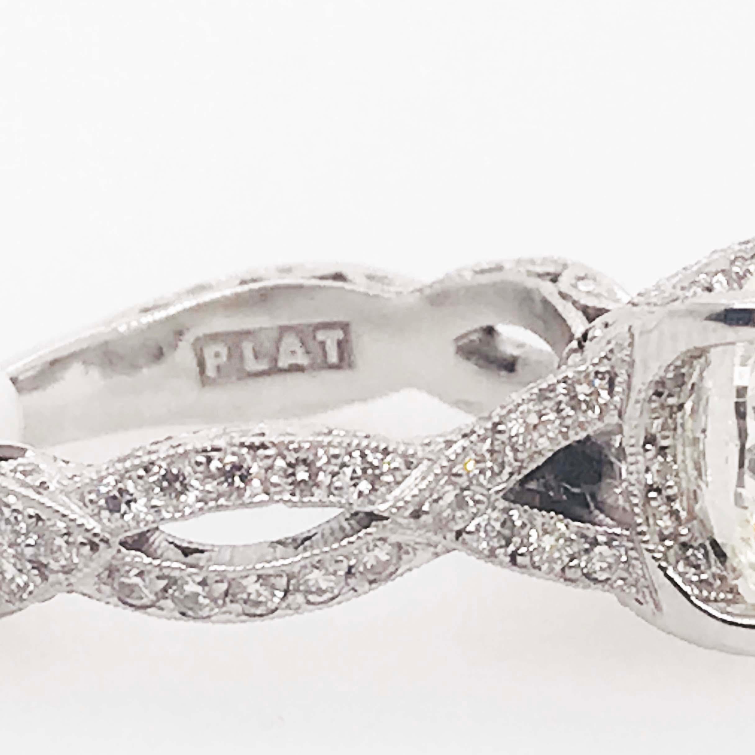 GIA zertifiziert 4.00 Karat runder Diamant Platin Tacori Royal T, hergestellt in den USA im Angebot 4