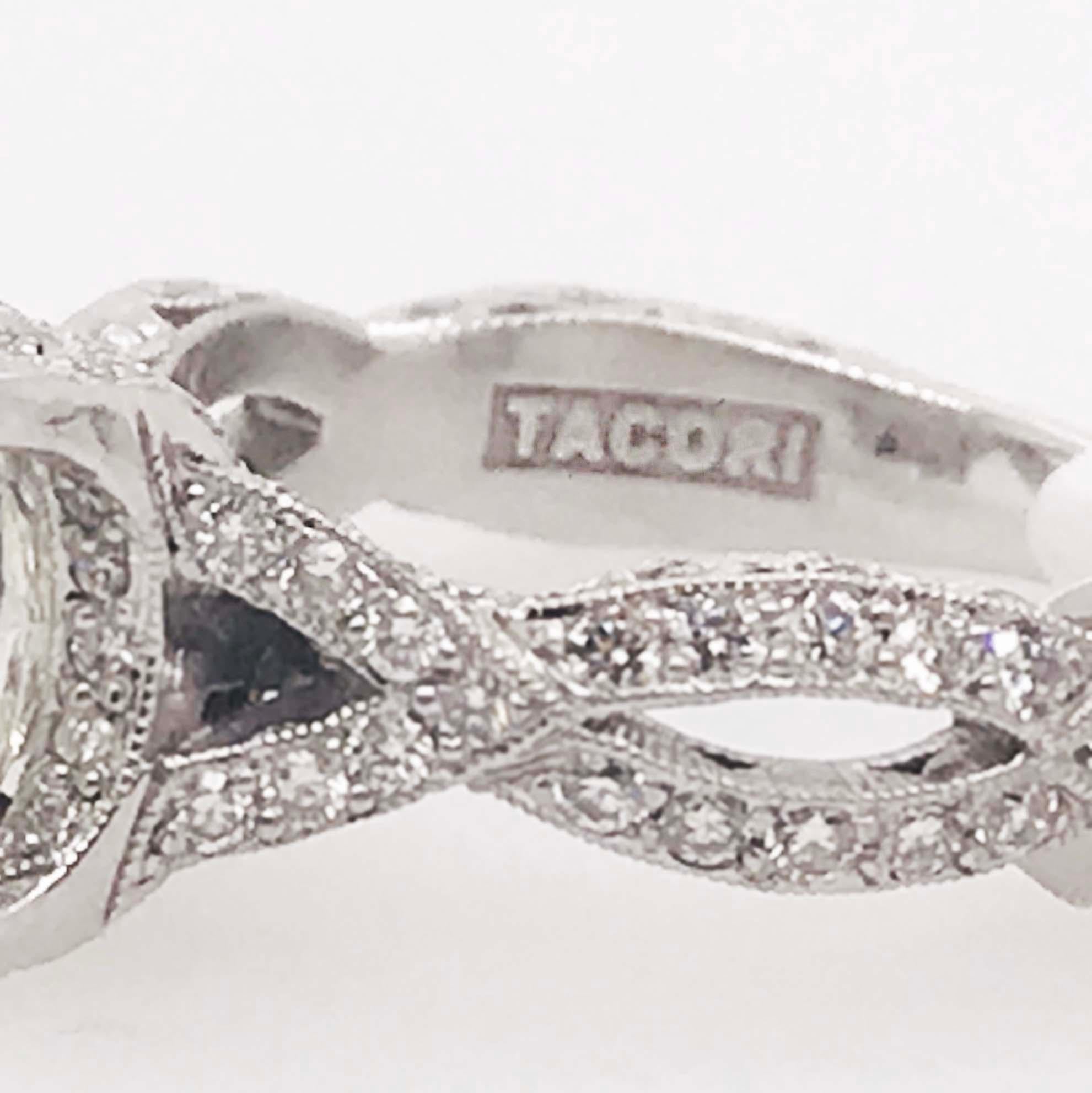 GIA zertifiziert 4.00 Karat runder Diamant Platin Tacori Royal T, hergestellt in den USA im Angebot 3
