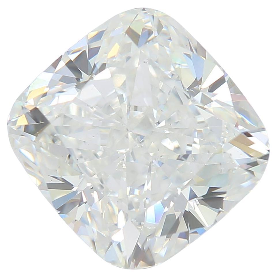 GIA Certificado 4.03ct Diamante talla cojín I SI1 Suelto o engastado en anillo solitario