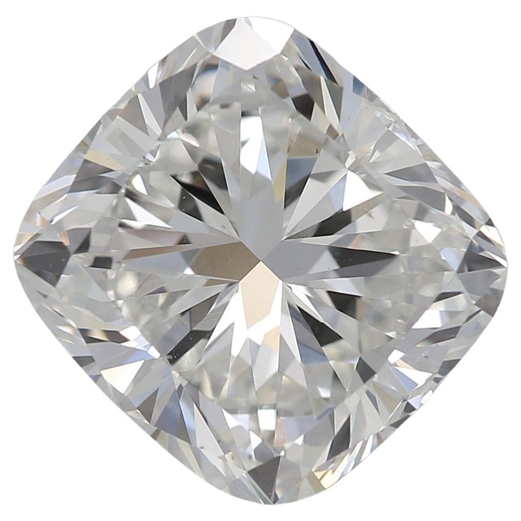 Diamante certificato GIA 4,03ct Cushion H VS2 sciolto o incastonato in un anello solitario