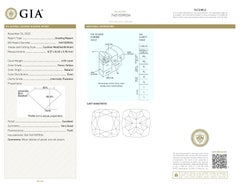 GIA Certified 4.04ct Fancy Yellow Cushion IF Loose or Set in Solitaire Ring