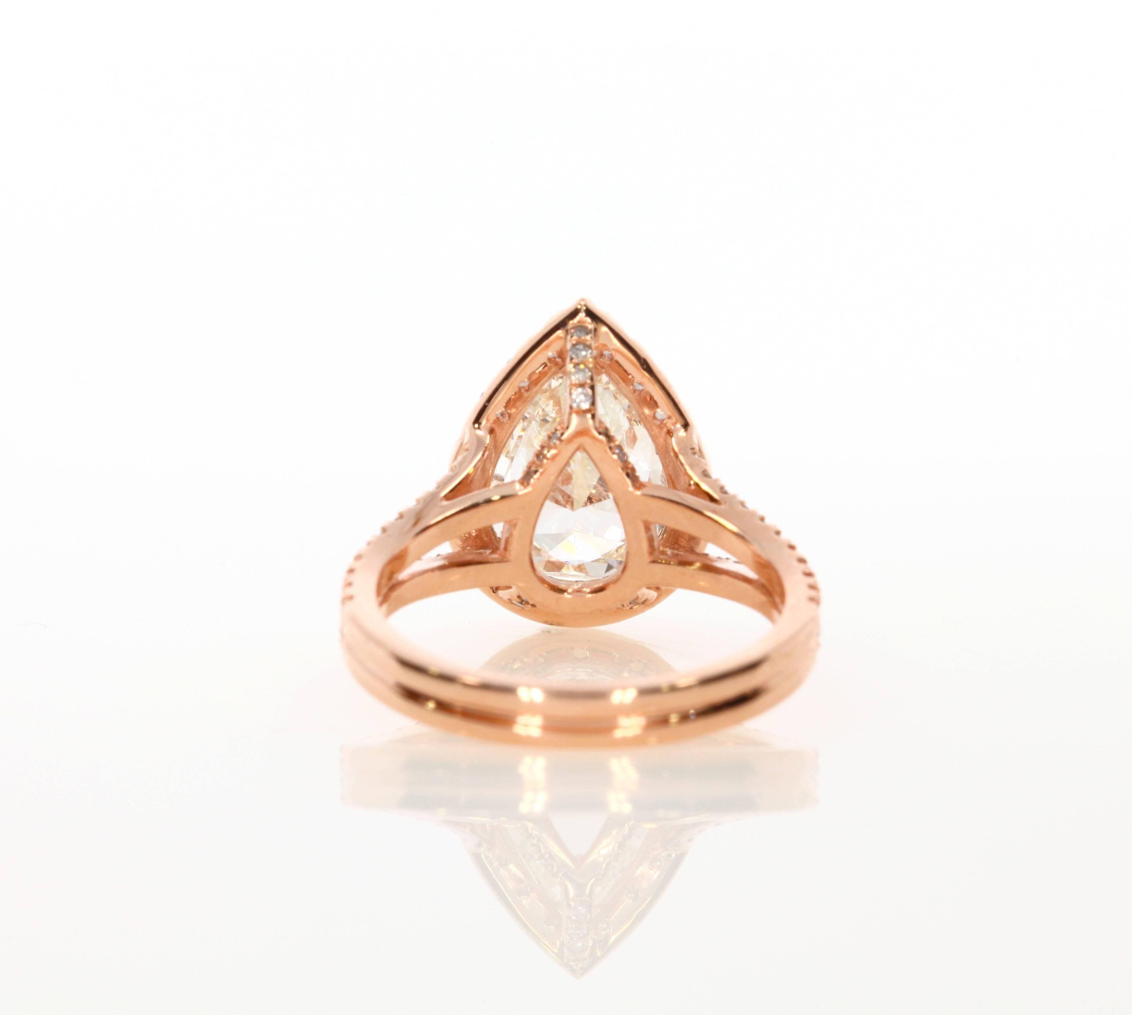 rose shaped engagement ring