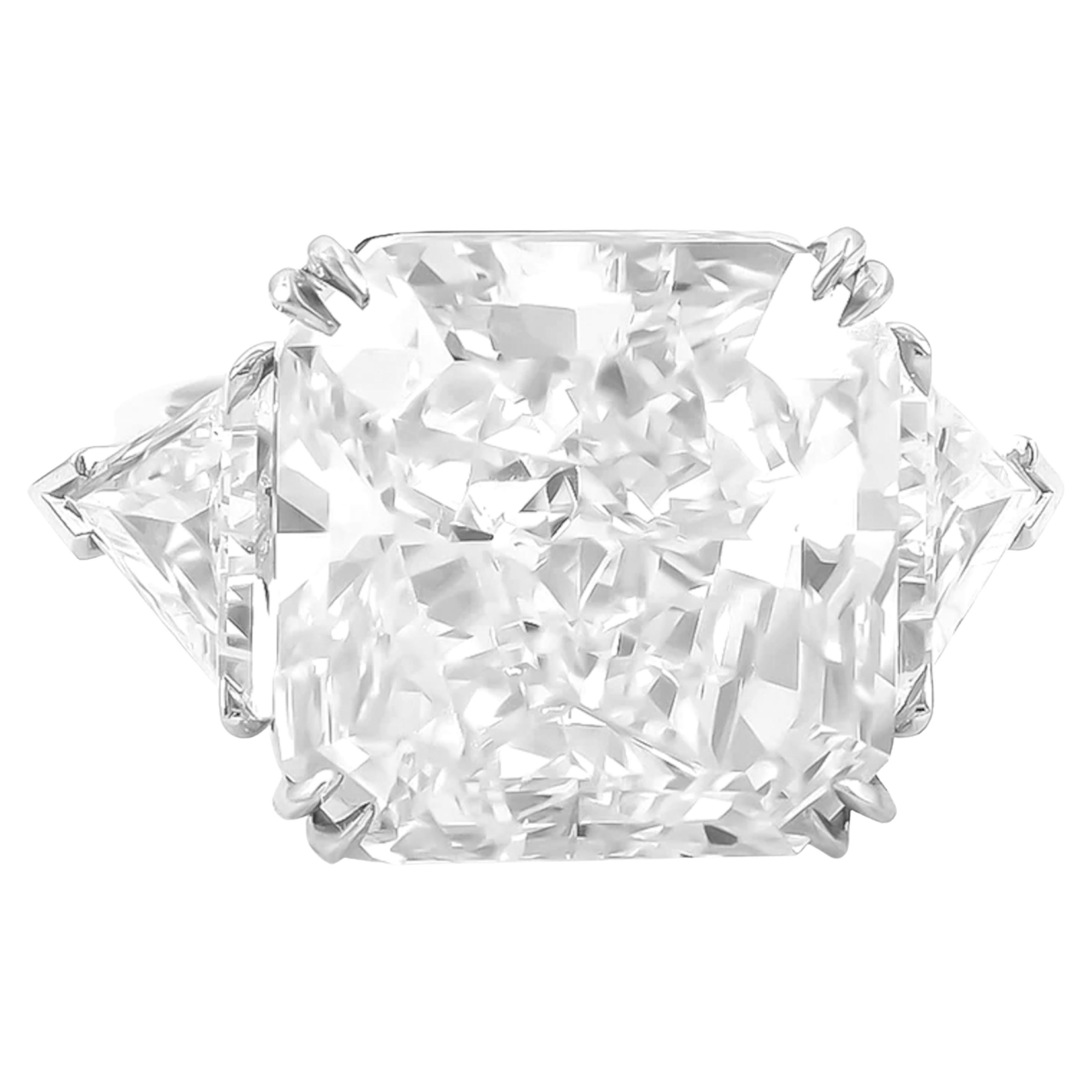 GIA Certified 4.09 Ct. Radiant Cut Diamond Platinum Ring