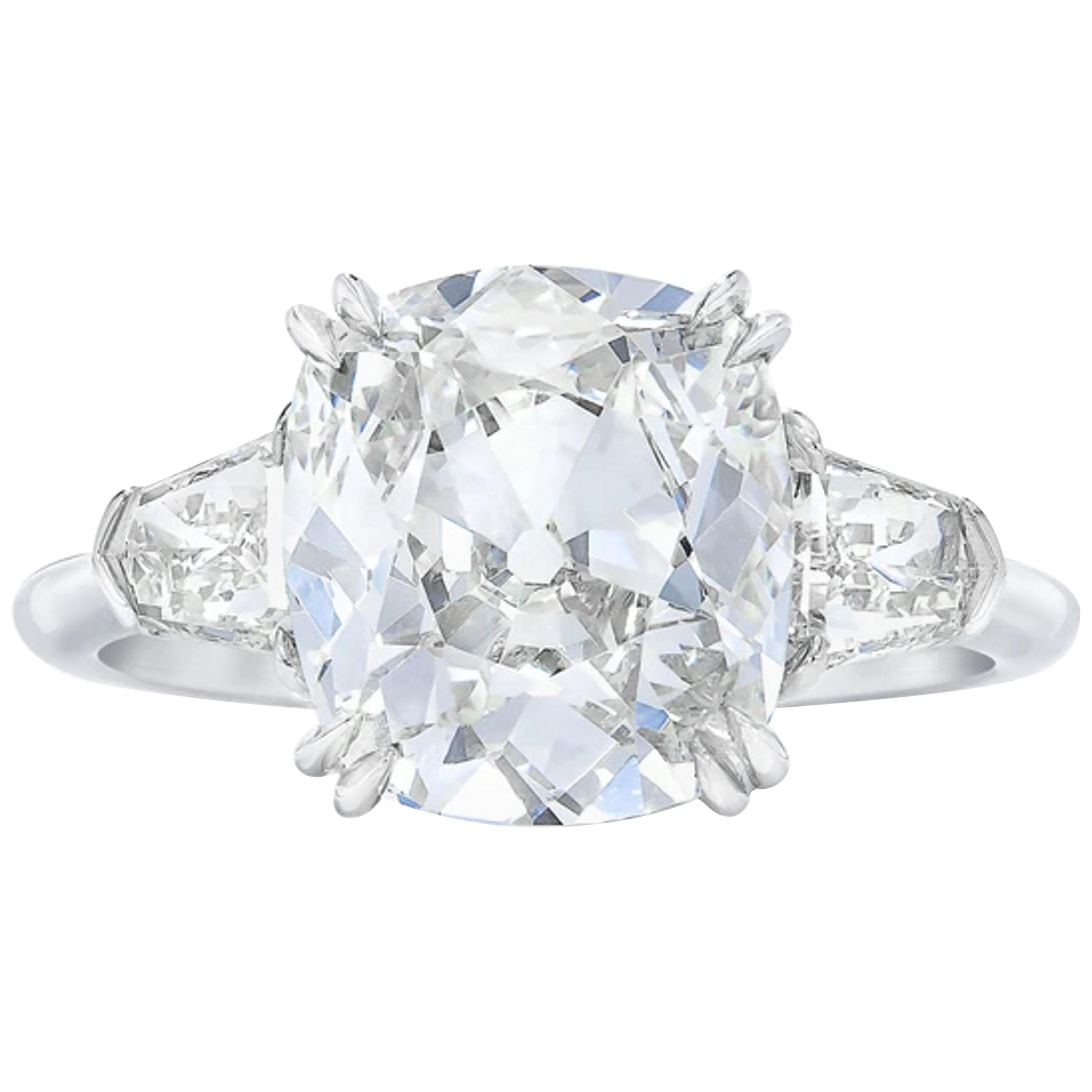 EGL Certified 2 Carat Old Mine Cushion Cut Ring For Sale at 1stDibs ...
