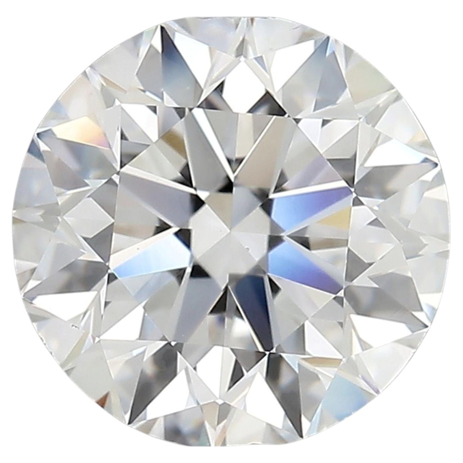 GIA Certified 4.10 Carat Round Brilliant Cut D/VS2 Natural Diamond Loose Stone