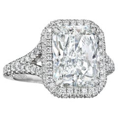 GIA-zertifizierter 4,14 Karat F VS2 Strahlender Diamant-Verlobungsring „Patricia“
