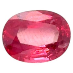 GIA Certified 4.14 Carat Oval Cut Brazilian Mahenge Red Spinel Loose Gemstone