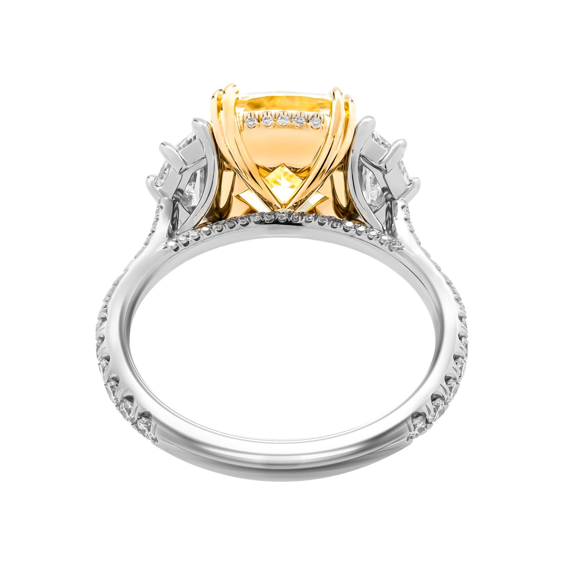 yellow stone wedding ring