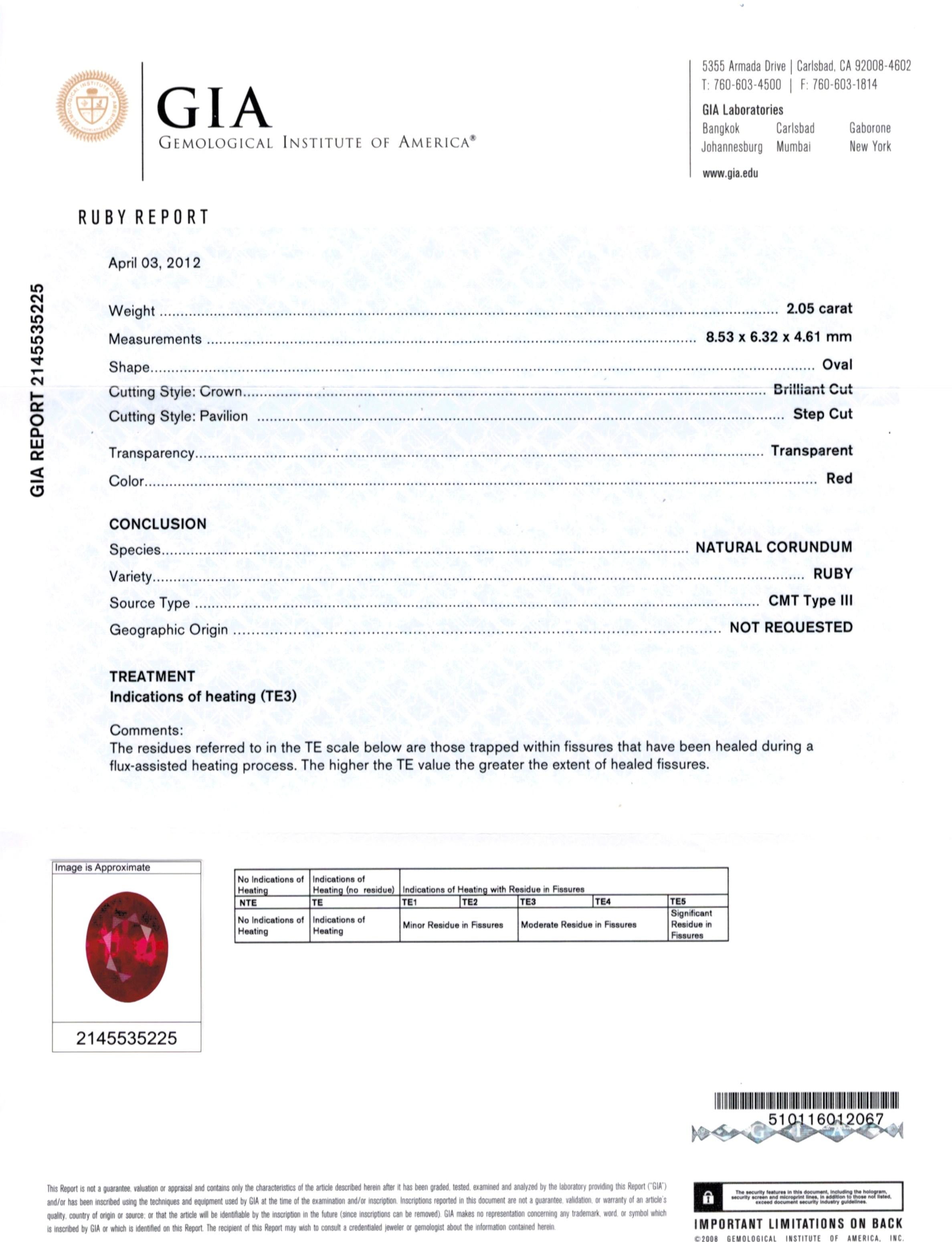 Oval Cut GIA Certified 4.17 Oval Red Ruby Cluster Diamond Earrings For Sale