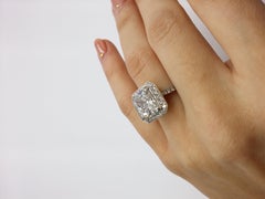 GIA Certified 4.18 Carat G-VS2 Radiant Diamond Ring