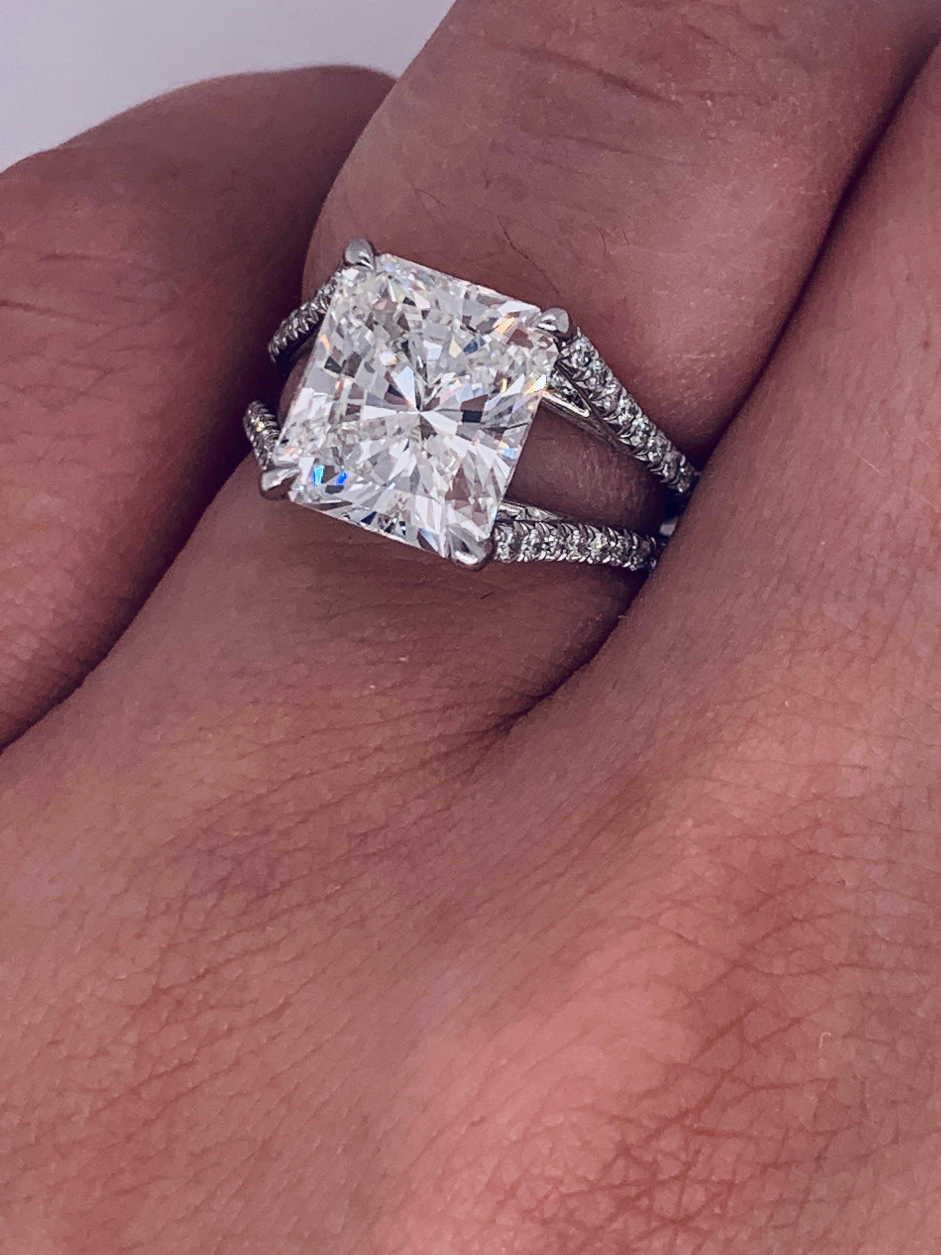 radiant cut engagement rings 4 carat
