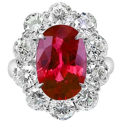 GSR Certified 8.50 Carat Ruby Diamond Ring For Sale at 1stDibs | no ...