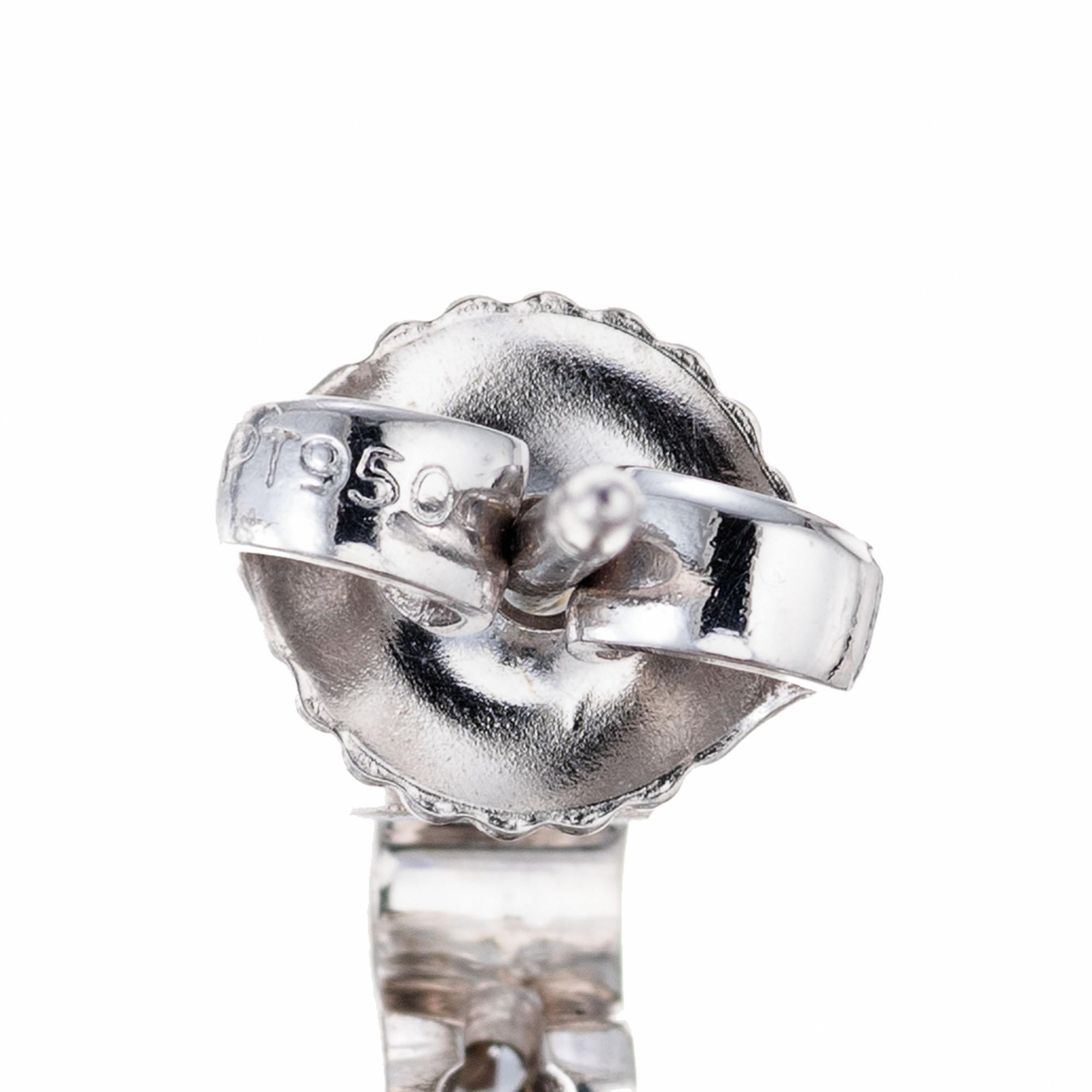 Women's GIA Certified 4.30 Carat Pink Sapphire Diamond Platinum Dangle Drop Earrings For Sale