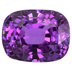 Pierre précieuse saphir violet naturel de 4,32 carats avec rapport GIA / JupiterGem