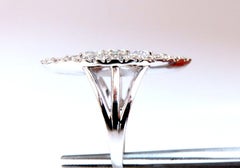 GIA Certified 4.42 Carat Natural Round Diamond Ring 18kt Marquise Cluster Glam*