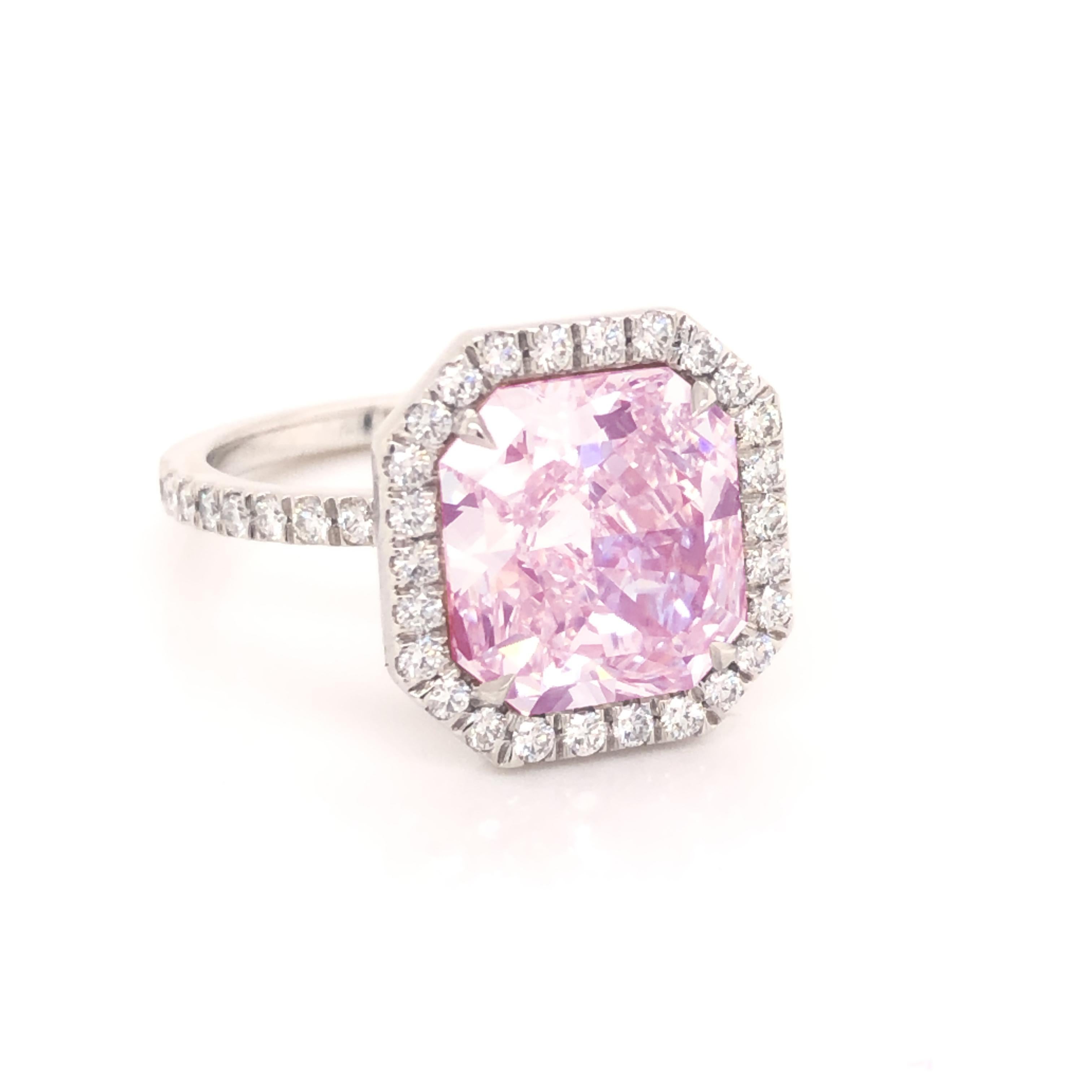 ROC DIAMOND GIA Certified 4.48 Carat Pink Diamond Ring at 1stDibs ...