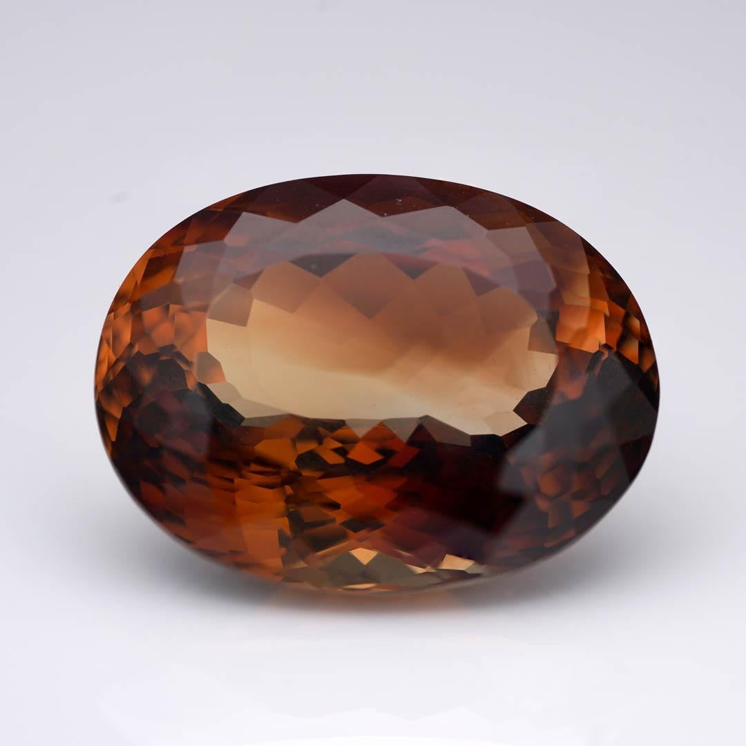 GIA Certified 44.88 Carat Oval Cut Brown Topaz In condizioni Nuovo in vendita a New York, NY