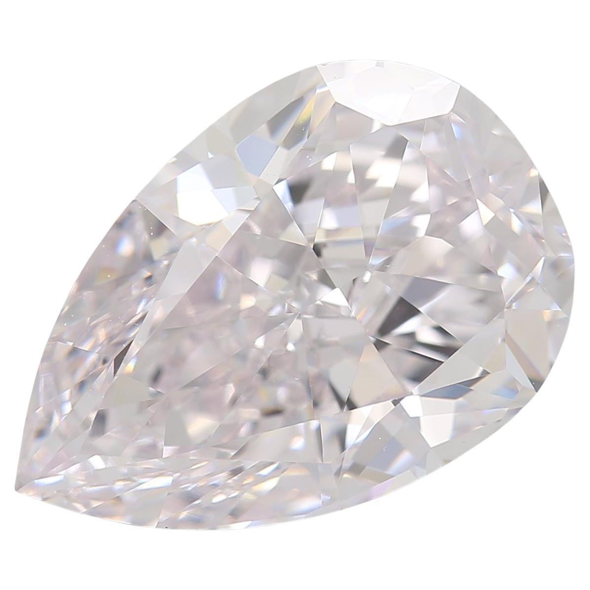 GIA Certified 4.49 Carat Faint Pink VVS1 Clarity Diamond