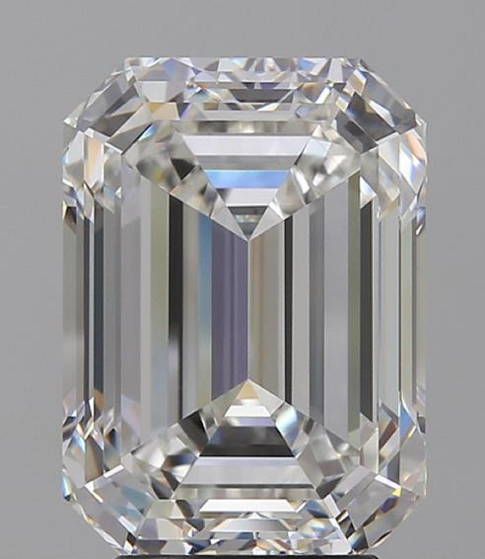 Modern GIA Certified 4.02 Carat Emerald Cut Diamond Ring VS2 G Color