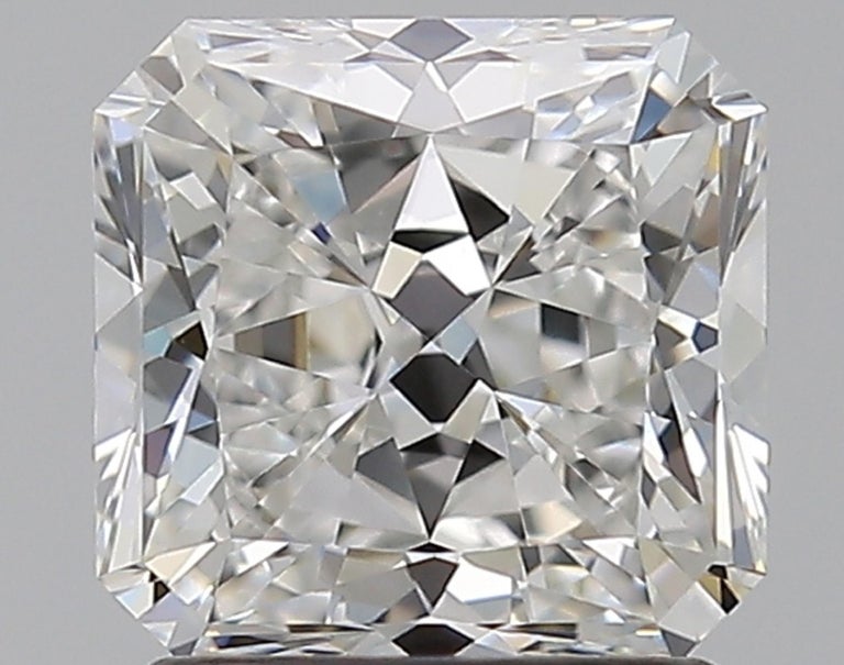 Modern GIA Certified 4 Carat Radiant Cut Diamond Platinum Ring For Sale