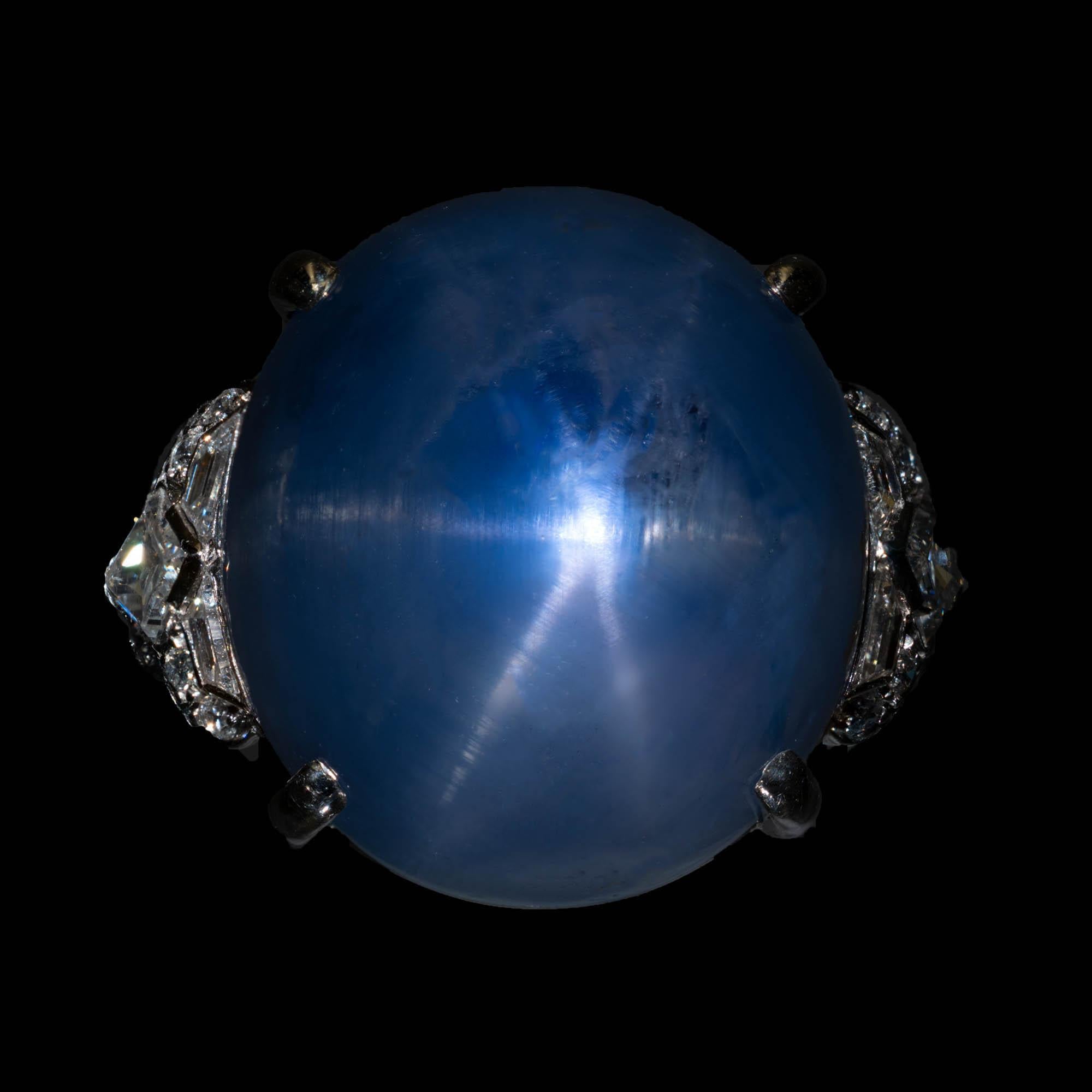 starlight sapphire ring
