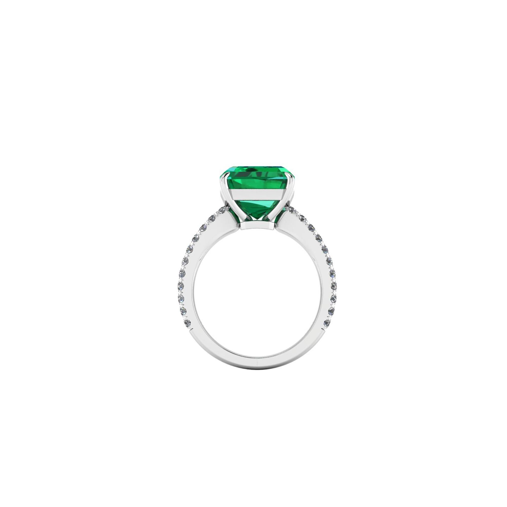 gia 0.82 cts. emerald cut emerald
