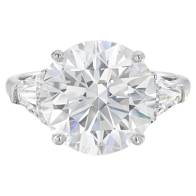 GIA zertifiziert 4,55 Karat D Farbe lupenreinen Diamantring