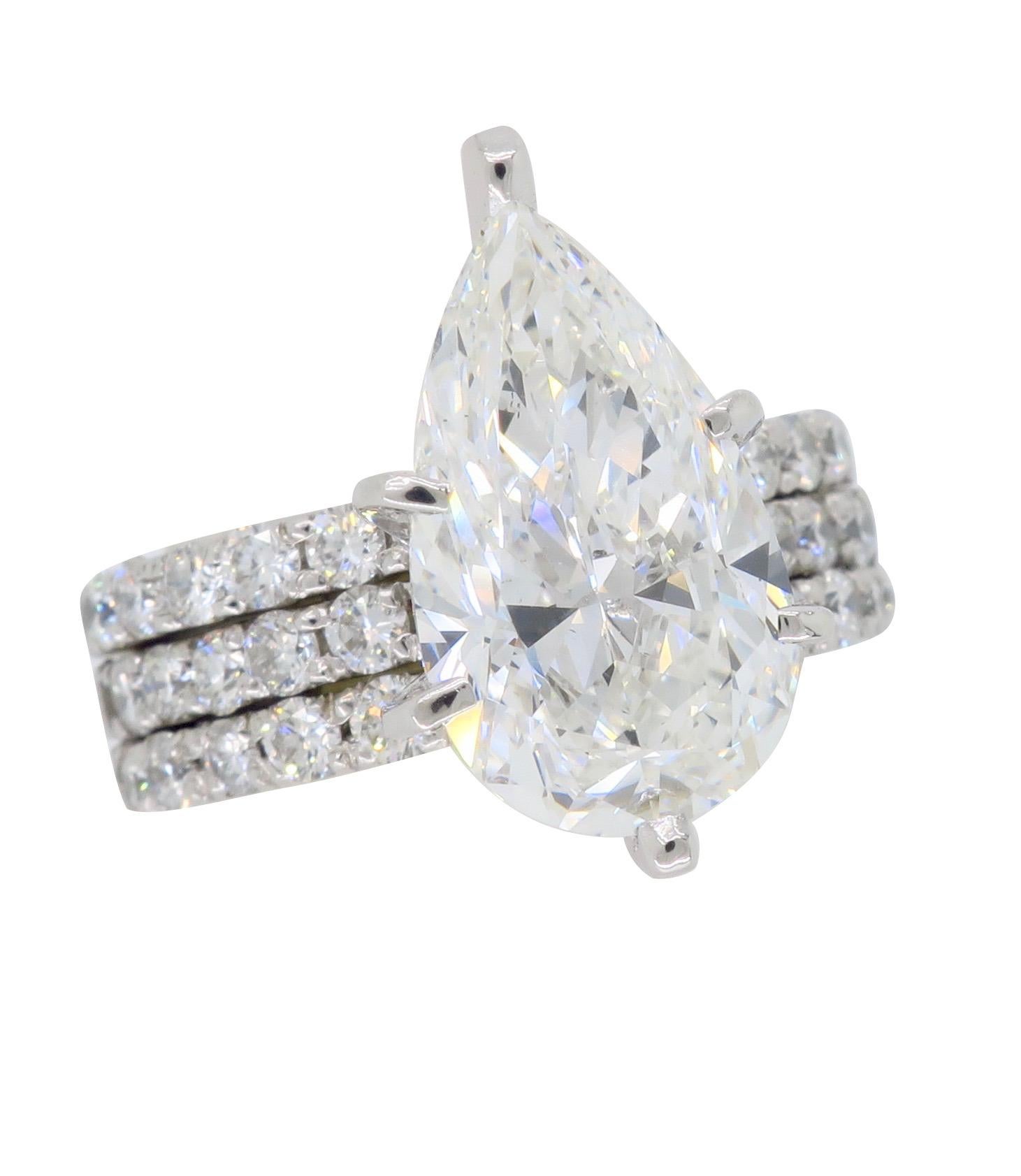 GIA Certified 4.55 Carat Diamond Engagement Ring 2