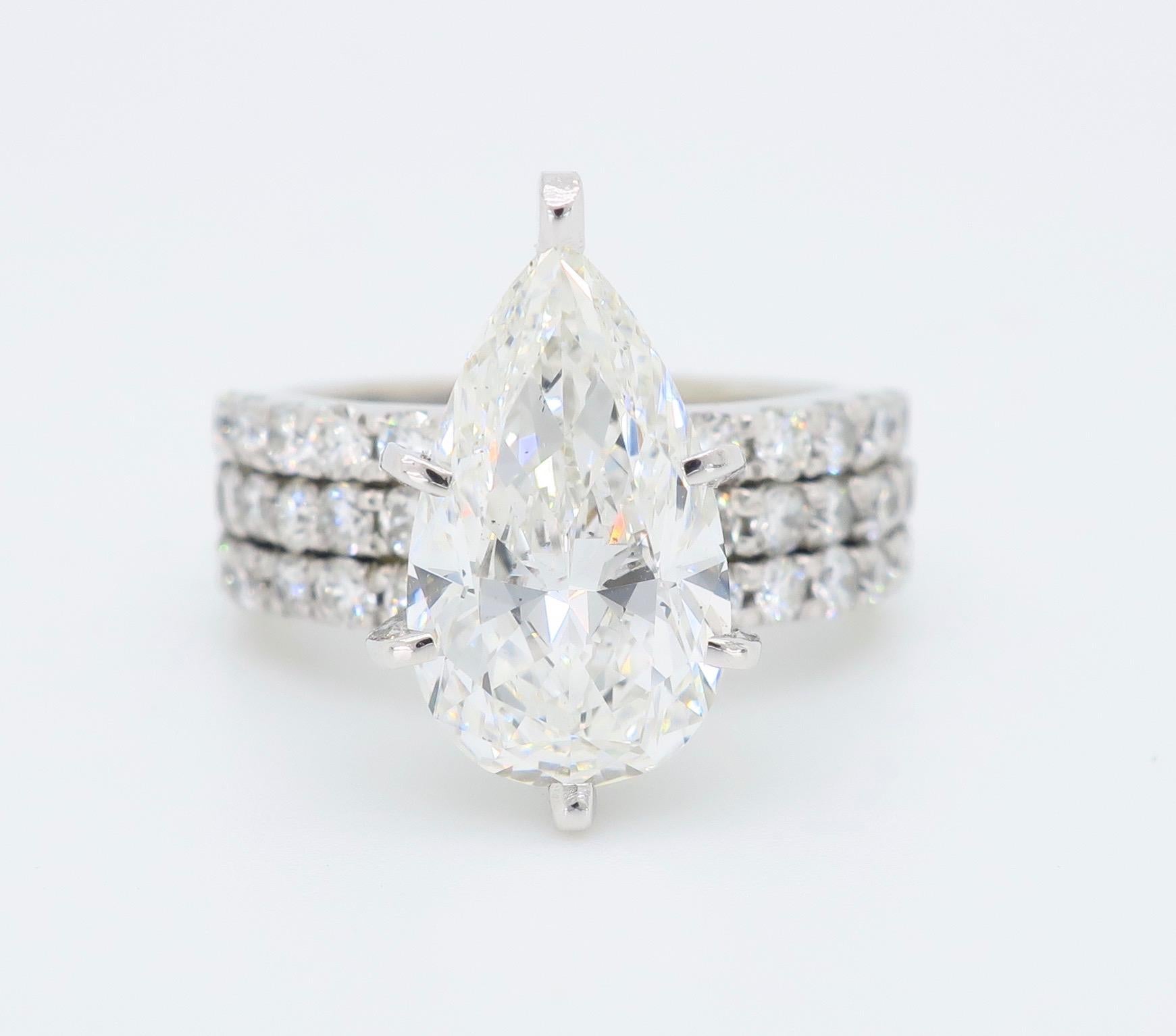 GIA Certified 4.55 Carat Diamond Engagement Ring 3