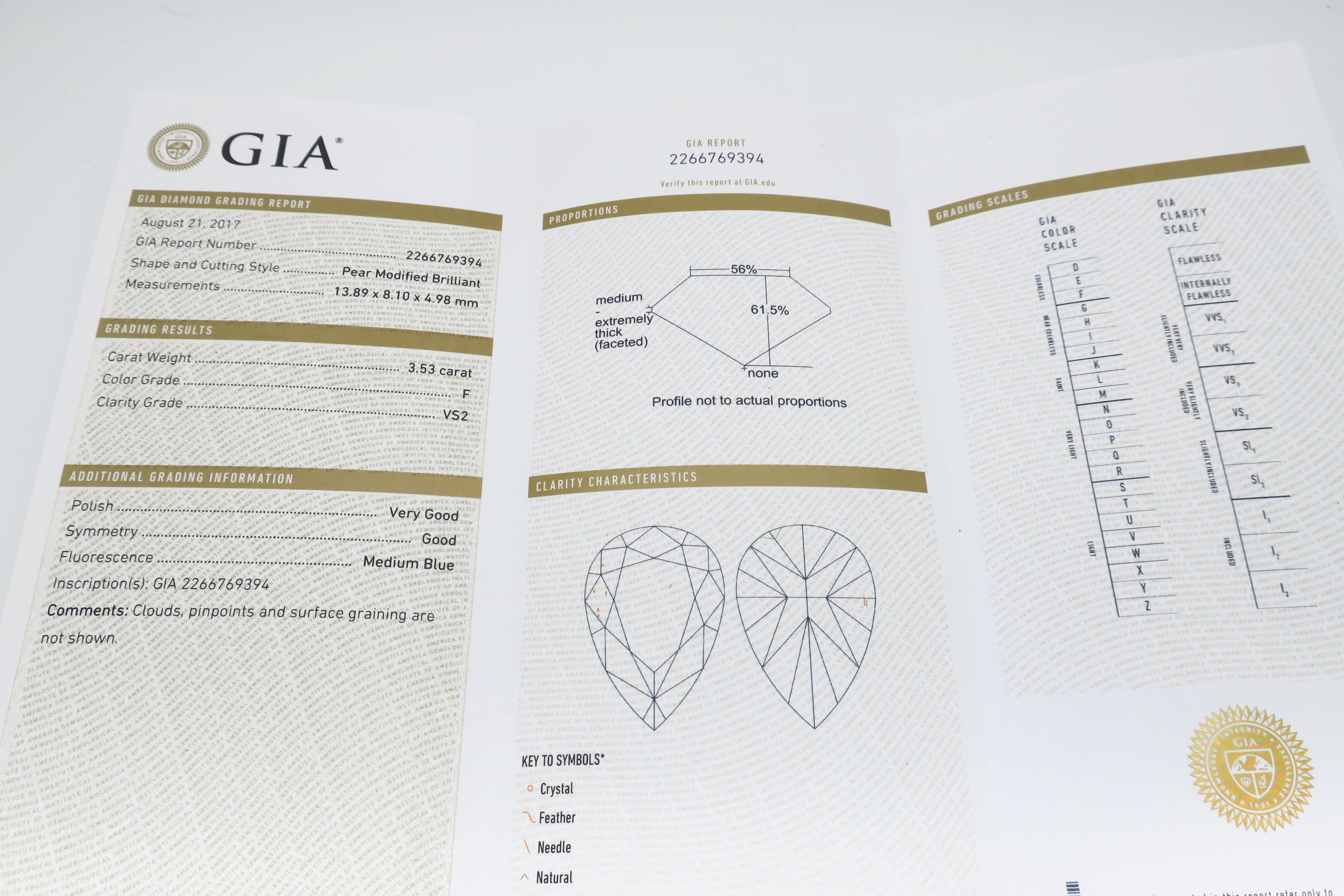 GIA Certified 4.55 Carat Diamond Engagement Ring 5