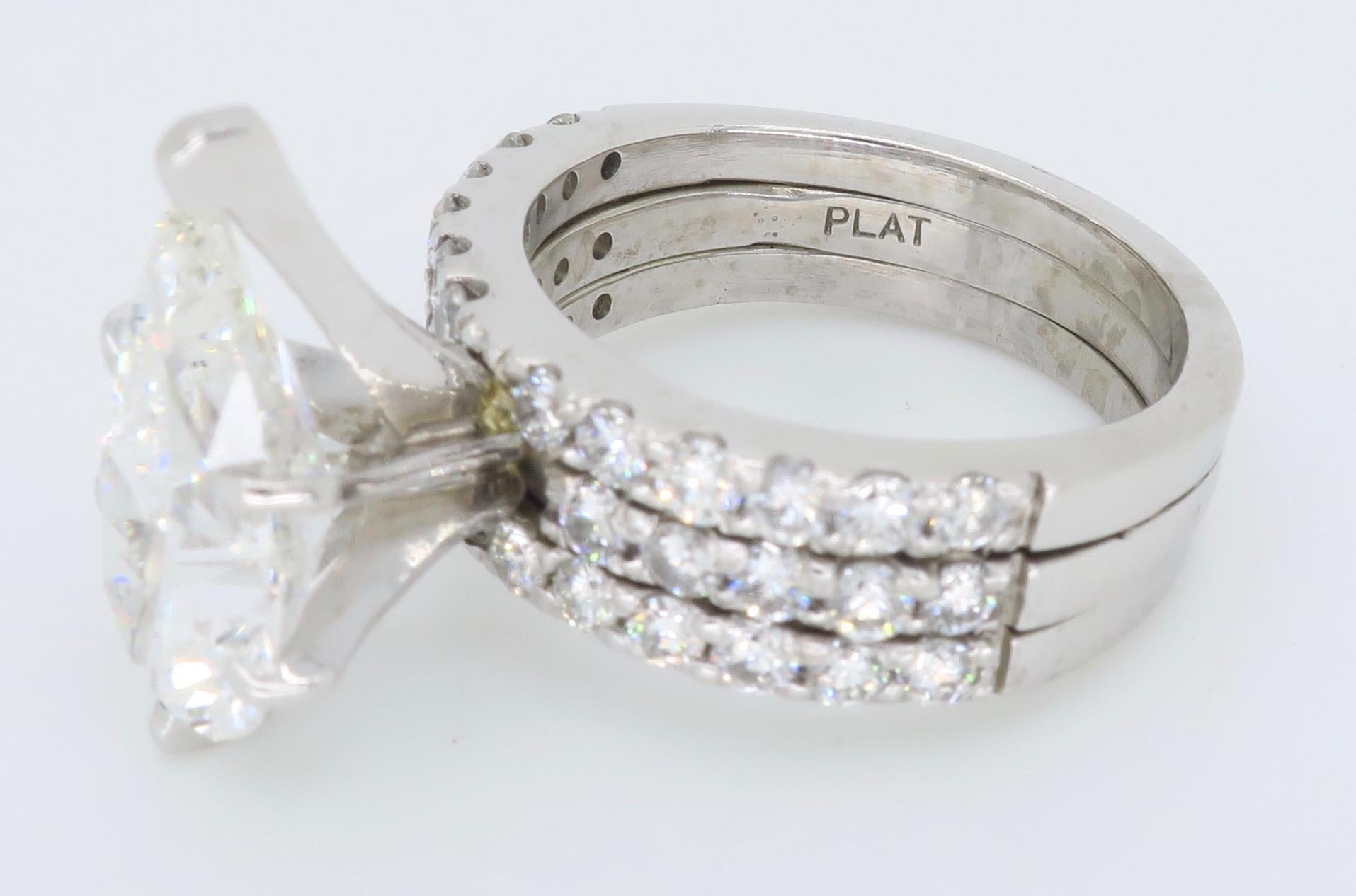GIA Certified 4.55 Carat Diamond Engagement Ring 6