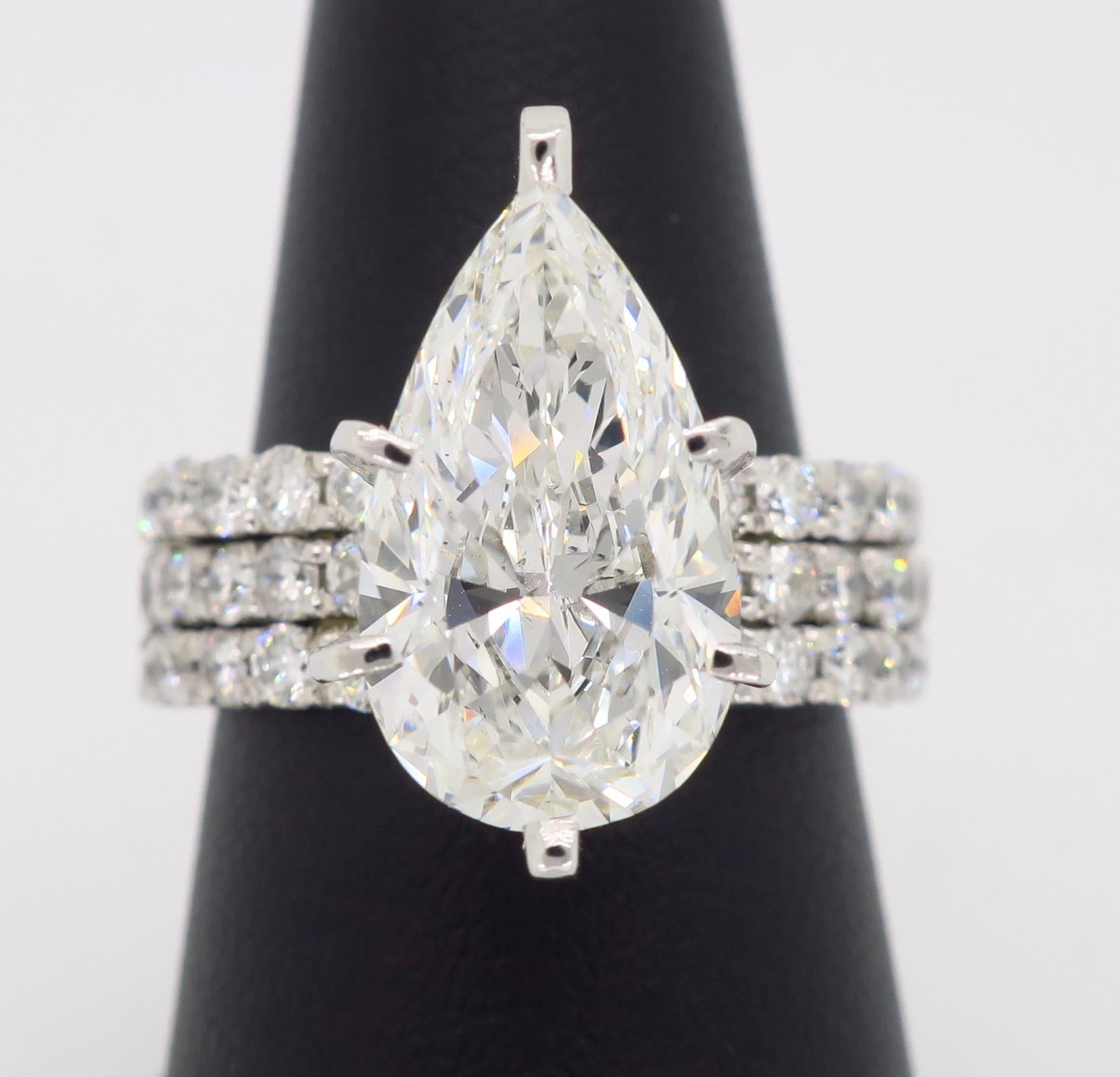 Anello di fidanzamento con diamante certificato GIA da 4.55 carati 10