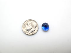 Unheated 4.56 ct. Blue Sapphire Oval GIA, Loose 3-Stone Engagement Ring Gemstone