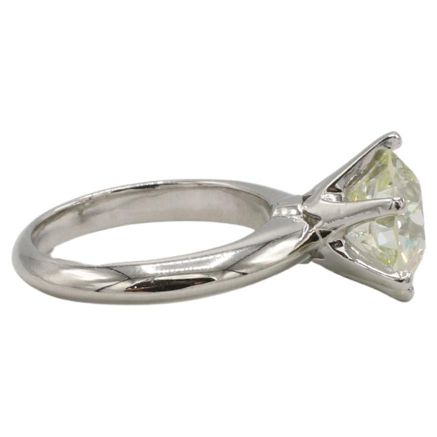 GIA-zertifizierter 4.58 Karat natürlicher Diamant-Verlobungsring mit alteuropäischem Schliff (Alteuropäischer Schliff) im Angebot