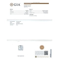 Natural Unheated White Sapphire Gemstone 4.60 carats with GIA Report
