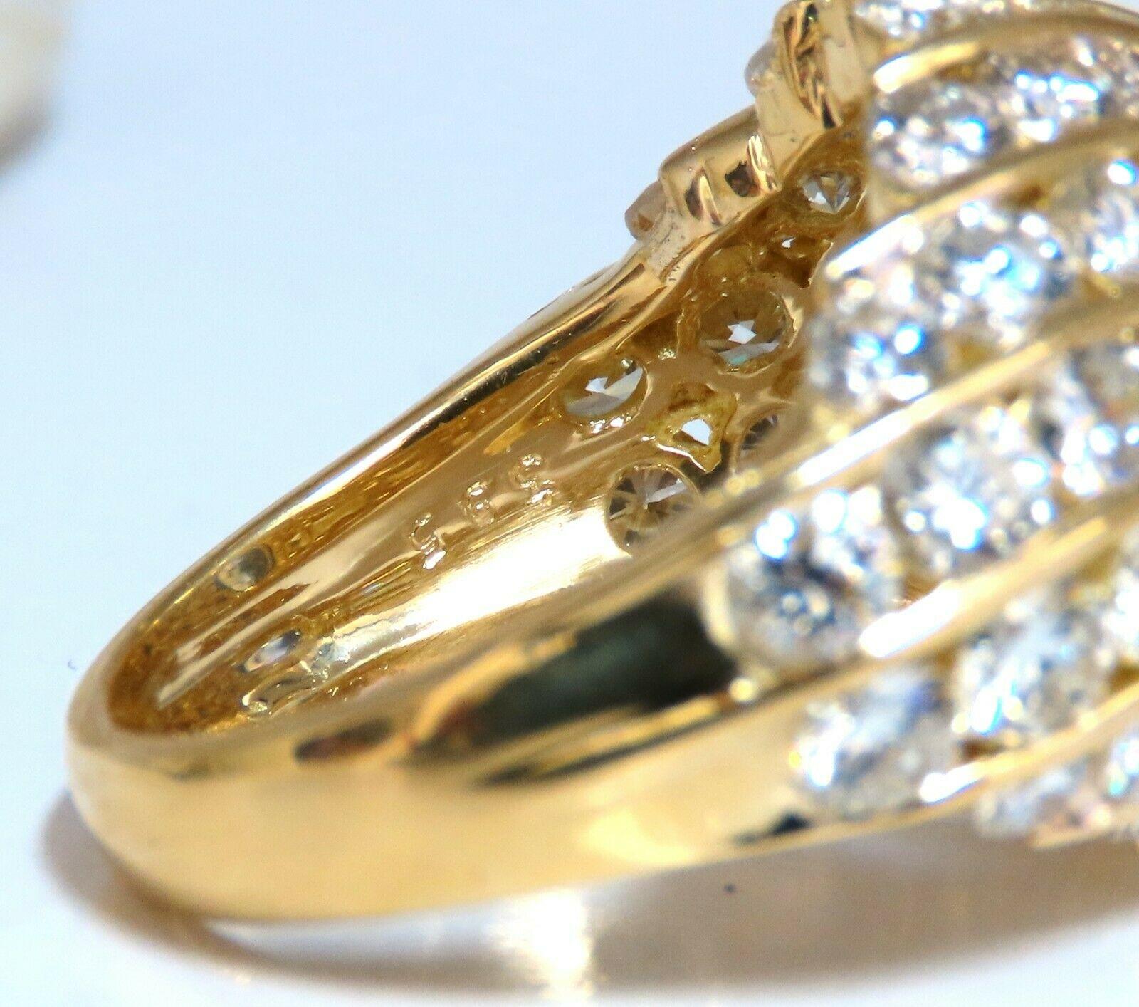Bague en or 18 carats avec saphir ovale de 4,61 carats certifié GIA et diamant, sans chaleur, en forme de dôme en vente 2