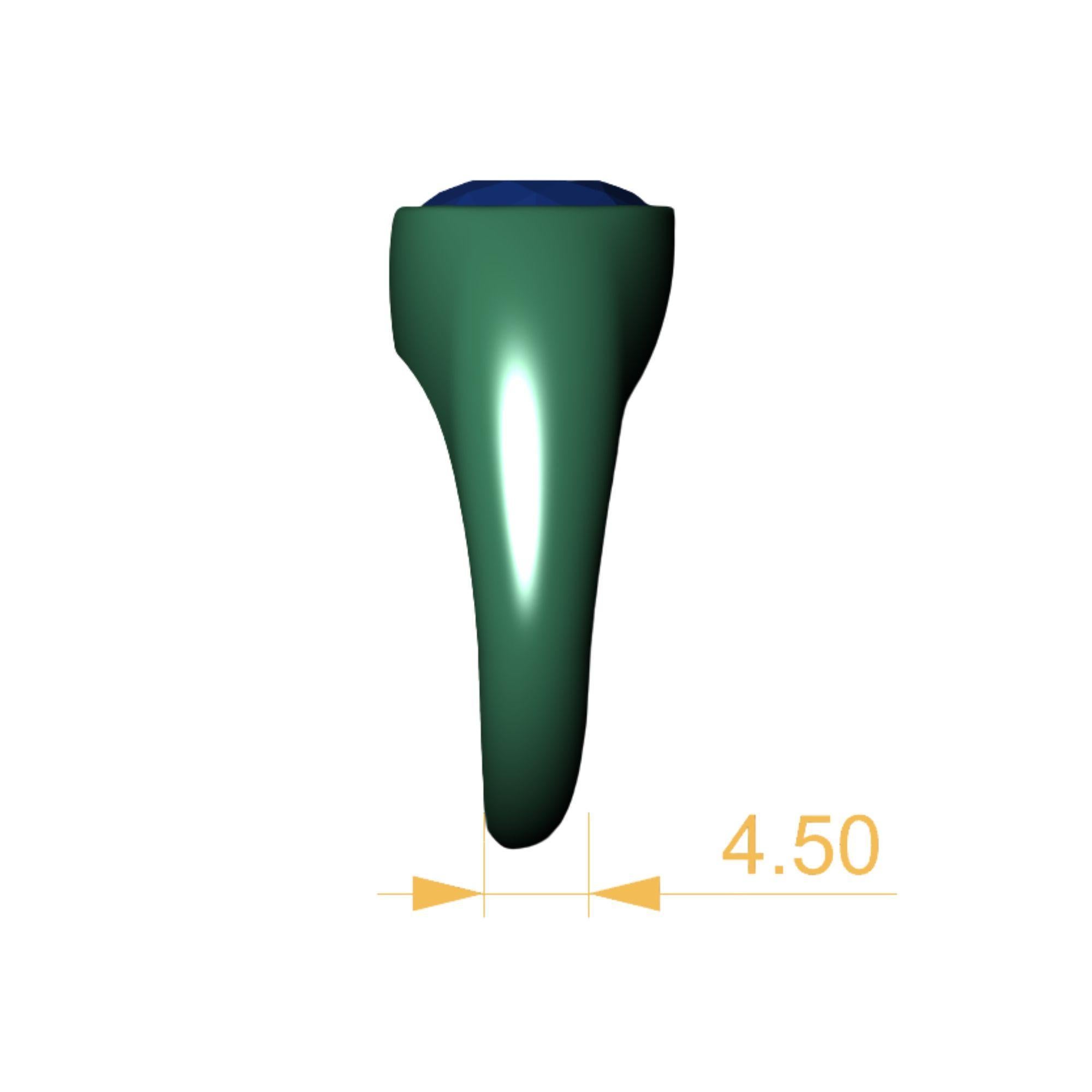 GIA Certified 4.65 Carat Fancy Deep Yellow Diamond Solitaire Bezel Set Mens Ring For Sale 1